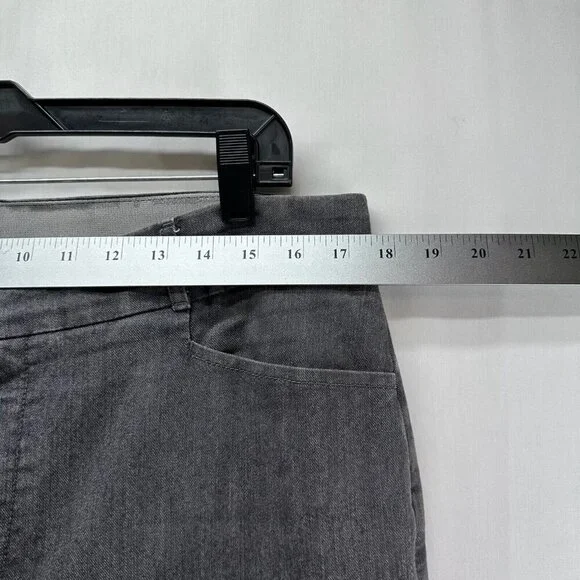 Gloria Vanderbilt Jeans Size14 Classic Straight Stretch Denim Cotton Blend Gray - Picture 10 of 11